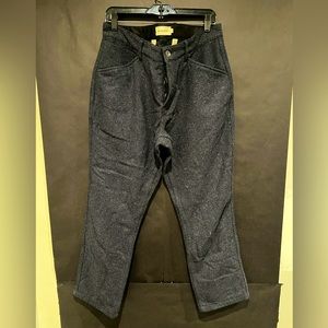 Taylor Stitch Navy Nep Wool Camp Pant, Size 35